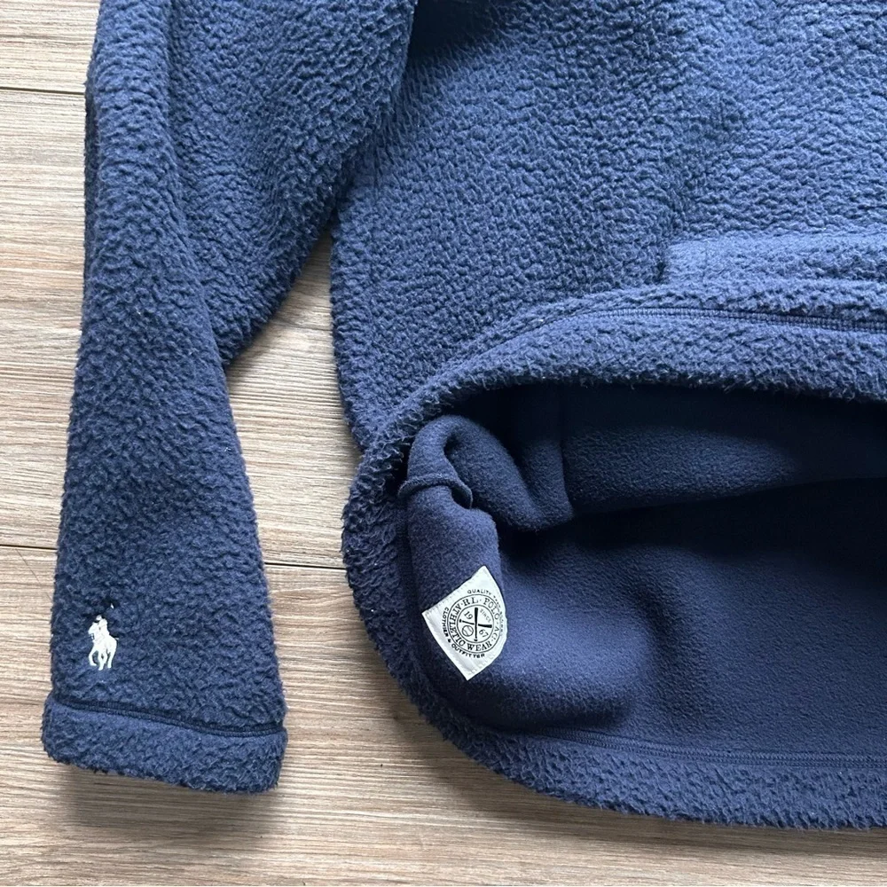Polo Ralph Lauren | Yankees Fleece Pullover in Navy Blue (Small)
